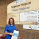 Ann-Marie stood in front of a Singleton Hospital sign