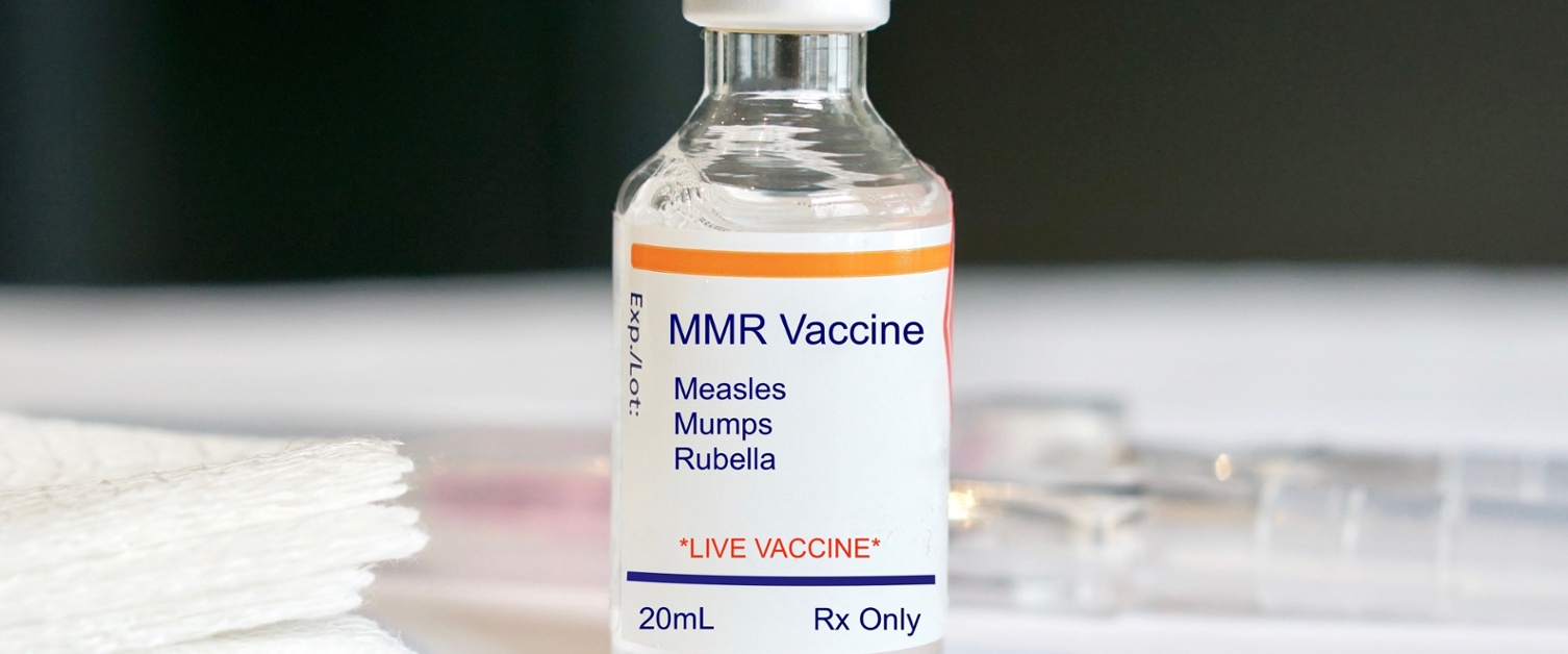 A picture of an MMR vaccine