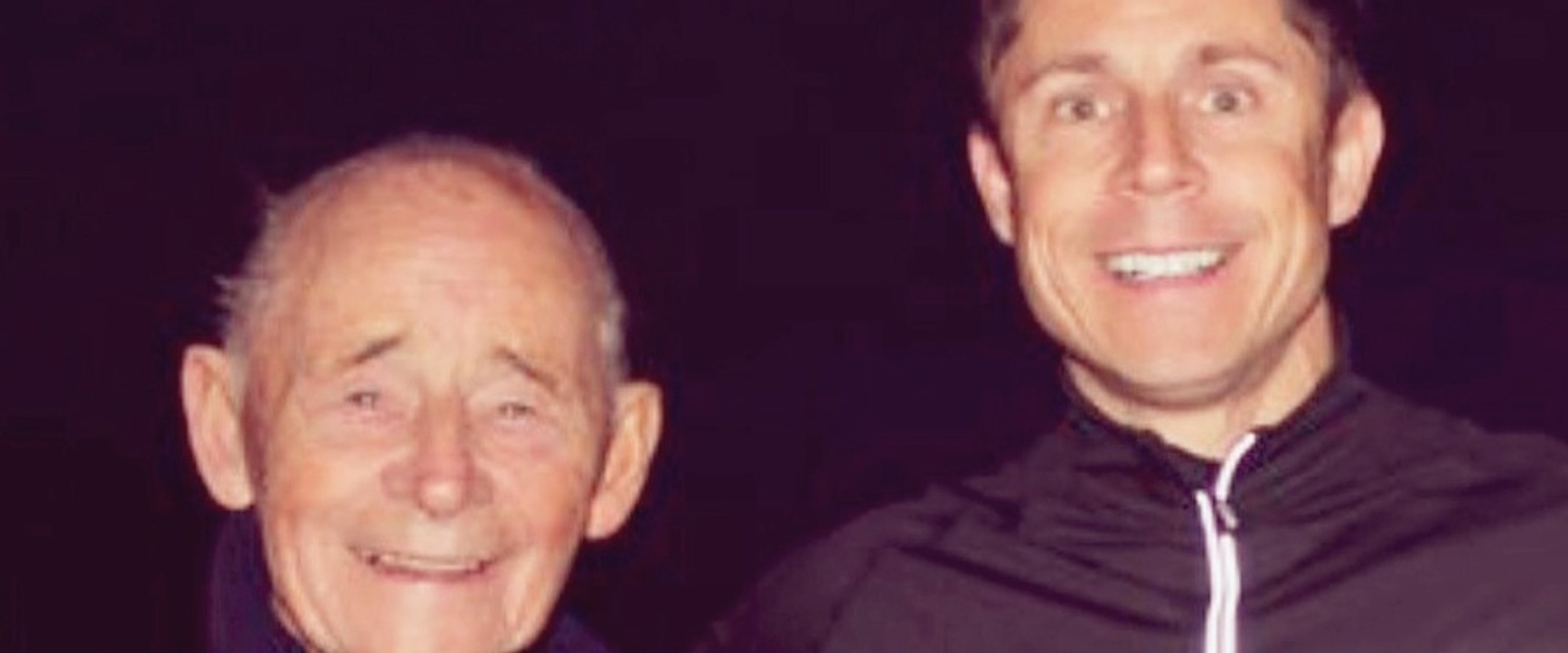 Andrew Jones pictured with his late father Arthur
