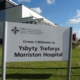 The Morriston Hospital sign outside the hospital