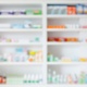 Shelves in a pharmacy 