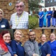 Image shows groups of hospital workers.