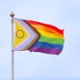 Image shows the pride flag.