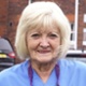 Hazel Eastman in nurse uniform outside Gorseinon Hospital