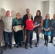 The Cwmtawe Cluster team receiving their award