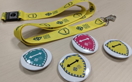 Distance Aware lanyards and badges