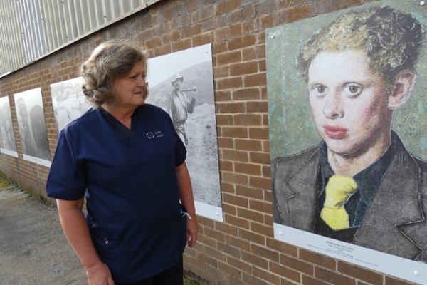 Painting of Dylan Thomas 