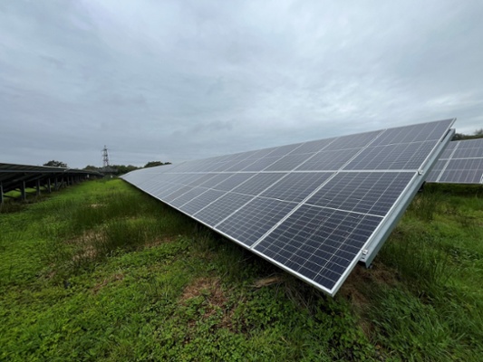 Image shows solar panels