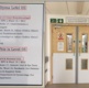 A photo of the entrance to the Neonatal unit and directions how to get there