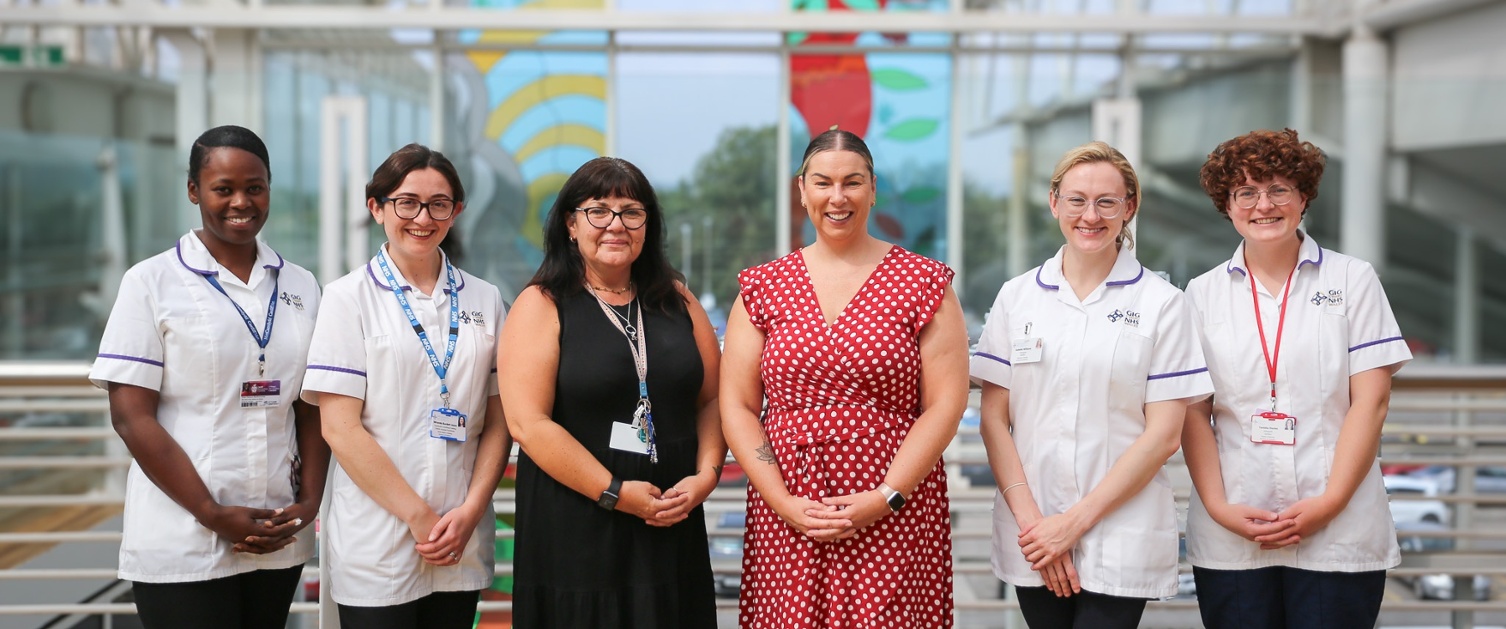 Members of the dietetics team stood together