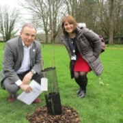 Professor Andrew Davies and Rena Owen