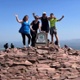 Rebecca Mainwaring atop Pen y Fan