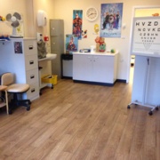 An interior image of the Orthoptic room at Neath Port Talbot Hospital