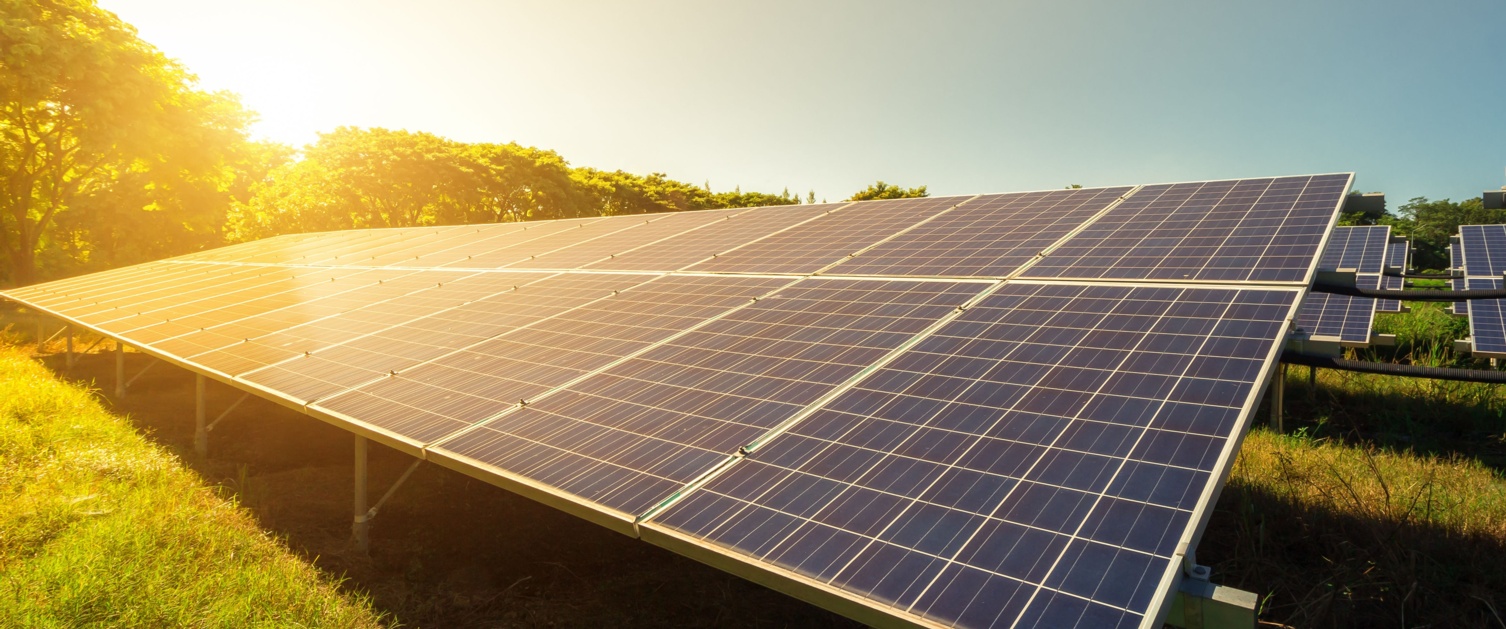 An image of a solar farm