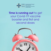 Time is running out vaccine graphic