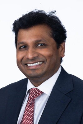 Image shows head and shoulders of Dr Suresh Pillai