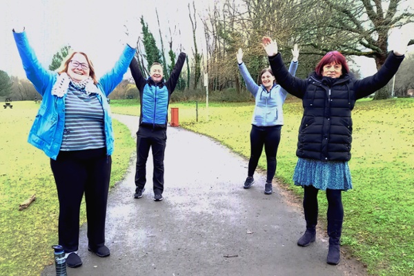 People on the long Covid walk