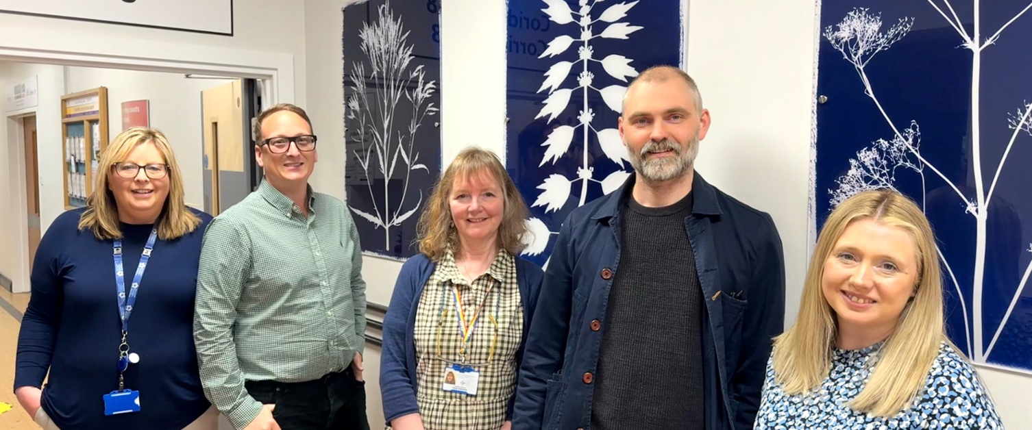 Artwork in Singleton Hospital reception