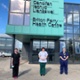 Members of the team stood outside the GP surgery
