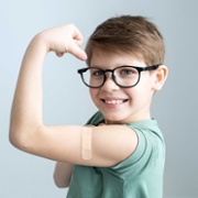 boy arm covid vaccine&nbsp;
