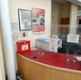 Picture of drop off box at the volunteer desk, at Neath Port Talbot Hospital.