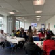 Images show nurses at a celebratory event