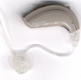 An image of an open fit thin tube hearing aid.