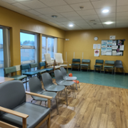 Audiology waiting room, Neath Port Talbot Hospital.png