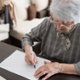 Image shows patient completing a memory test.