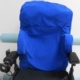A wheelchair that has been given a customised backrest.