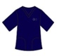 Image shows a dark blue nurse uniform.