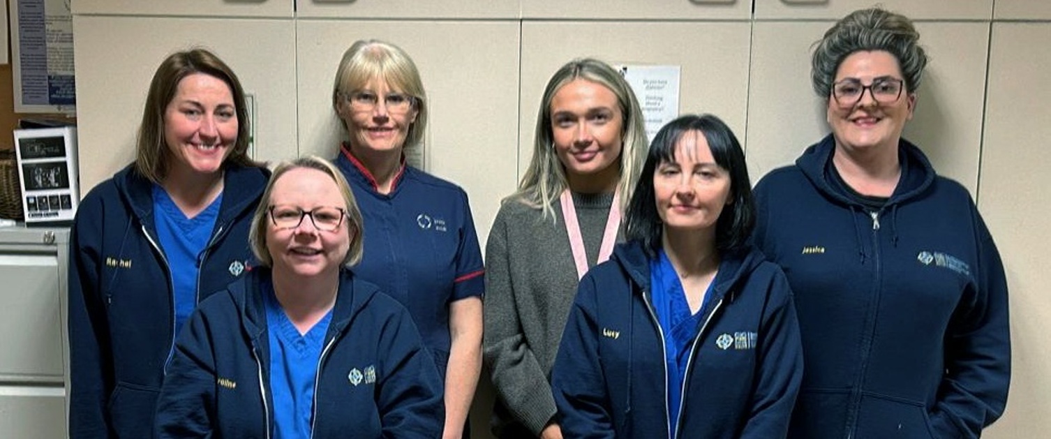 Image shows six hospital staff standing together.