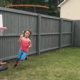 Penny Seager-Davies, a young girl running a marathon in her garden to raise money for the NHS