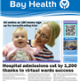 The a picture of a mum with her baby on the front page of the Bay Health newspaper