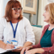 A picture of a patient having a home prehab visit