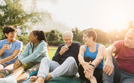 A picture of a healthy group of people