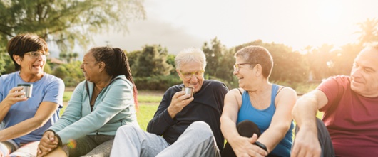 A picture of a healthy group of people