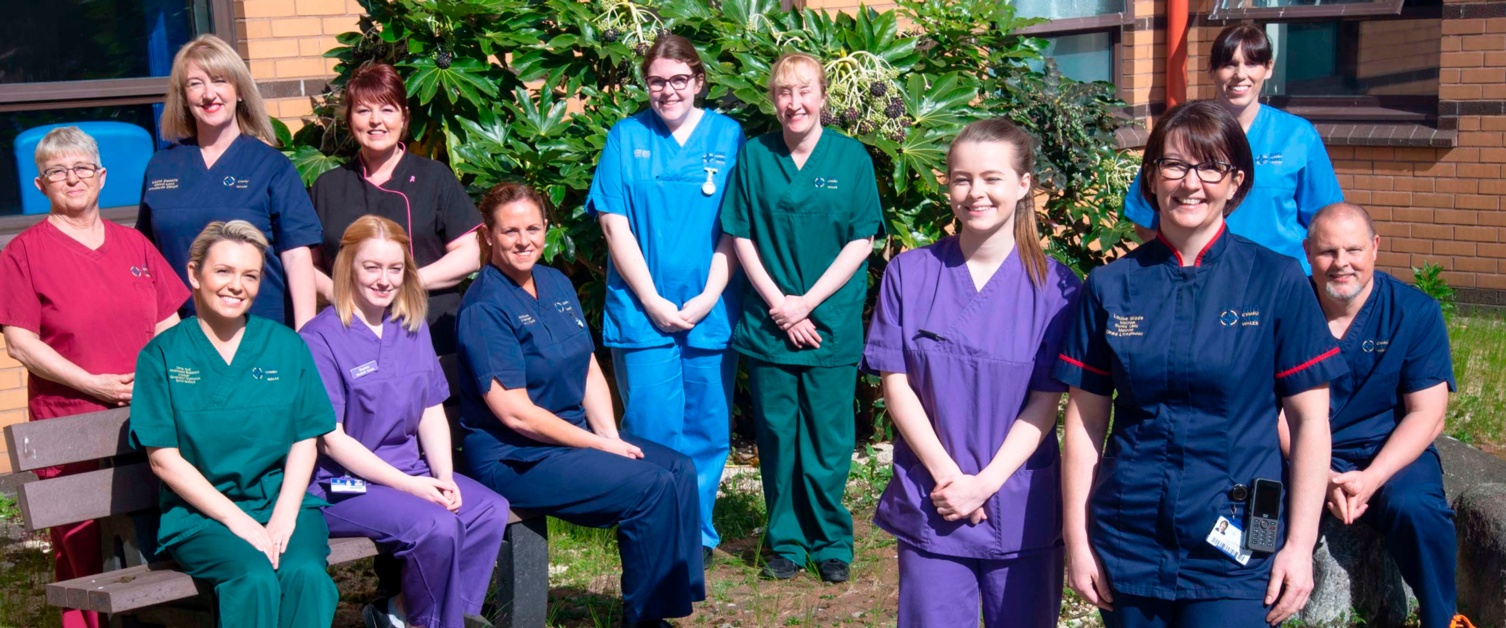 Morriston Hospital courtyard