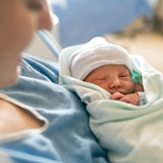newborn with mum