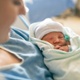 a picture of a newborn baby and mother