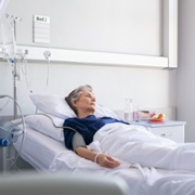 Patient in a bed
