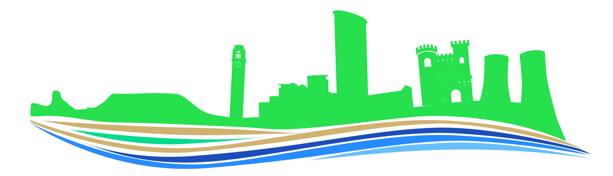 Swansea Bay skyline graphic logo
