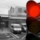 A picture of a red traffic light outside the ED