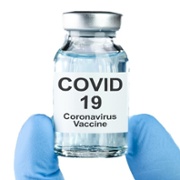 Covid vaccine vials syringe