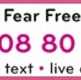 The logo for Live Fear Free Helpline 