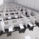 An aerial 3D image of what Bay field hospital will look like