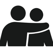 hand on shoulder