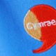 An image with the word Cymraeg embroidered into a speech bubble.
