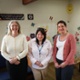 Sharon, Laura and Nicola stood in front of a children