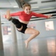 Dancing girl Alys jump